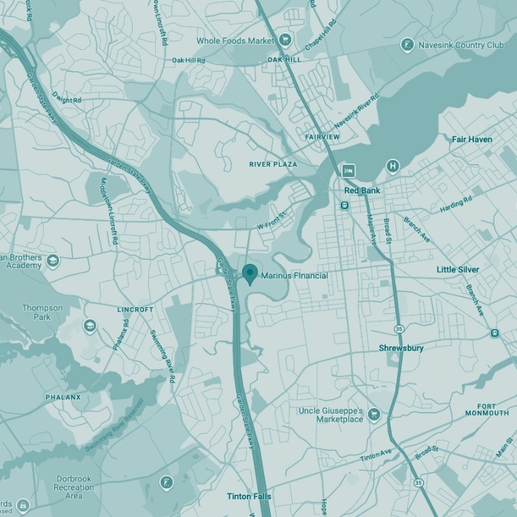 A map for the location 331 Newman Springs Road Suite 108, Building 1 Red Bank, NJ
              07701